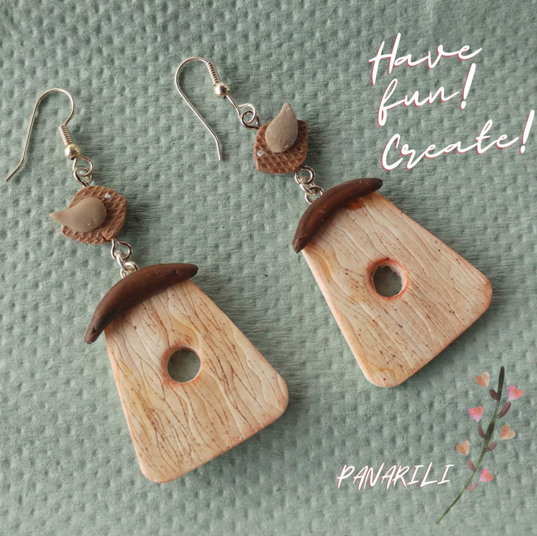 Learn How to Create Adorable Polymer Clay Birdhouse Earrings