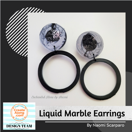 Make Awesome Liquid Marble Polymer Clay Earrings