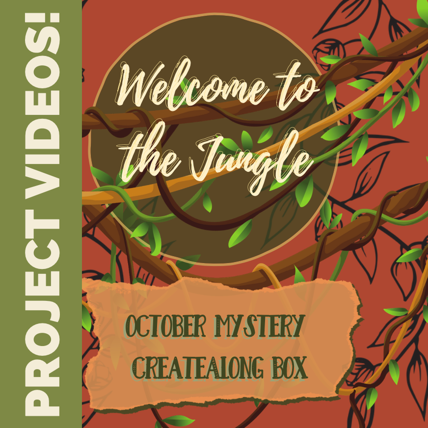Let's Go Into the JUNGLE with Polymer Clay!  Reveal of CreateAlong Box contents and project tutorials too!