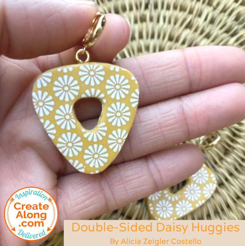 Make These Cute Double Sided Daisy Polymer Clay Earrings