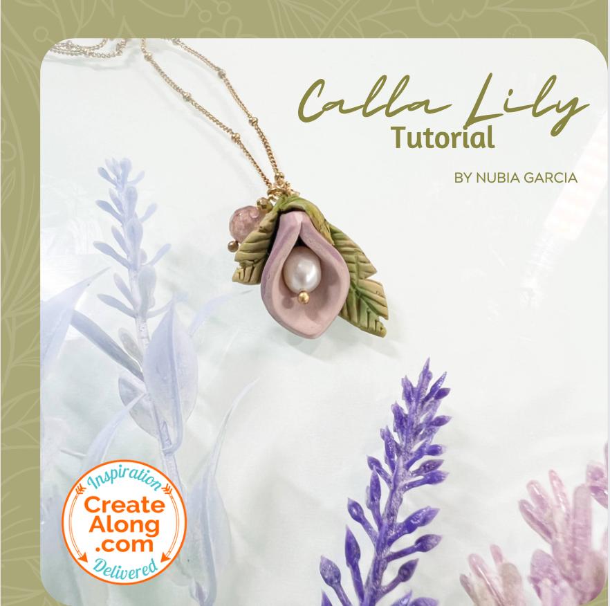 Make a Lovely Calla Lily Polymer Clay Necklace