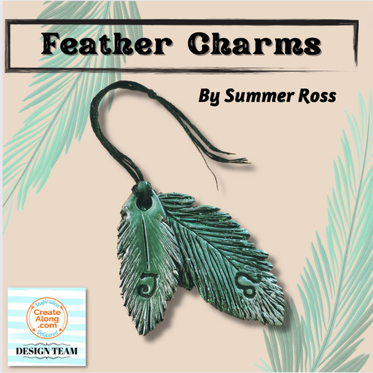 Make Textured Zodiac Feather Charms with Polymer Clay