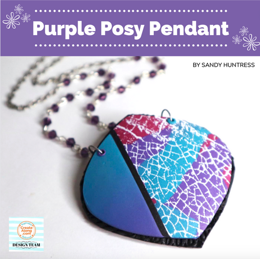 Make a Colorful "Crackle" Polymer Clay Pendant