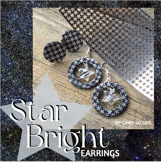 Get Shimmery! Make Star Themed Polymer Clay Earrings