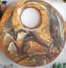 How to use metal leaf sheets and inks to create faux jasper with polymer clay