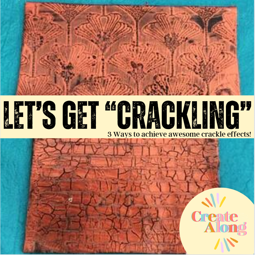 How to create a Crackled Polymer Clay Look with 3 different mediums