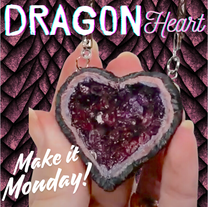 SO MANY Techniques You Can Learn while you make a Dragon's Heart Pendant with Polymer CLay