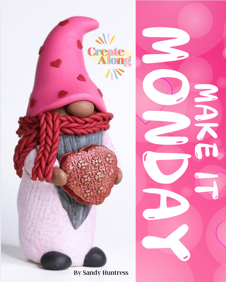 Sculpt A Whimsical Polymer Clay Valentine Gnome - It's Make it Monday!