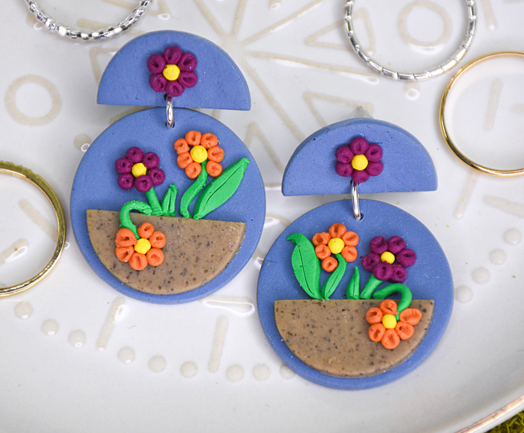 Sculpey + our tools, a clay earring match made in heaven