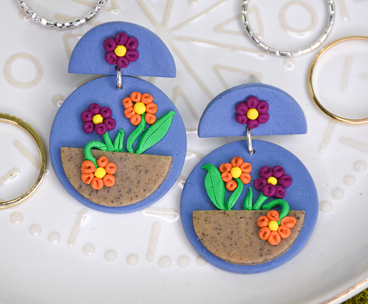 Sculpey + our tools, a clay earring match made in heaven