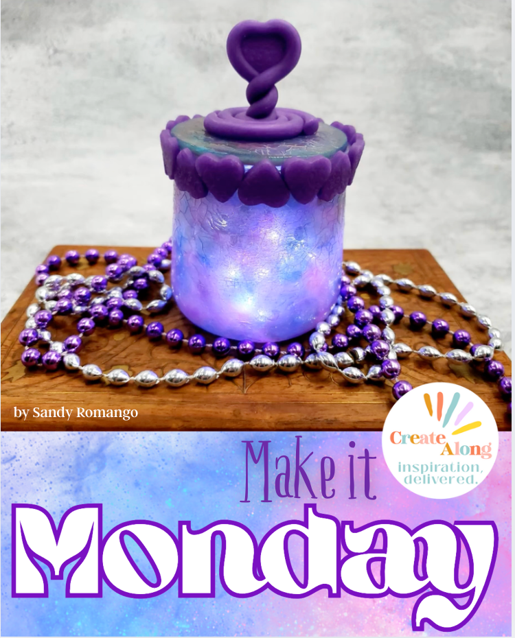 Crackled Heart Votive Holder/Trinket Keeper - It's Make it Monday!