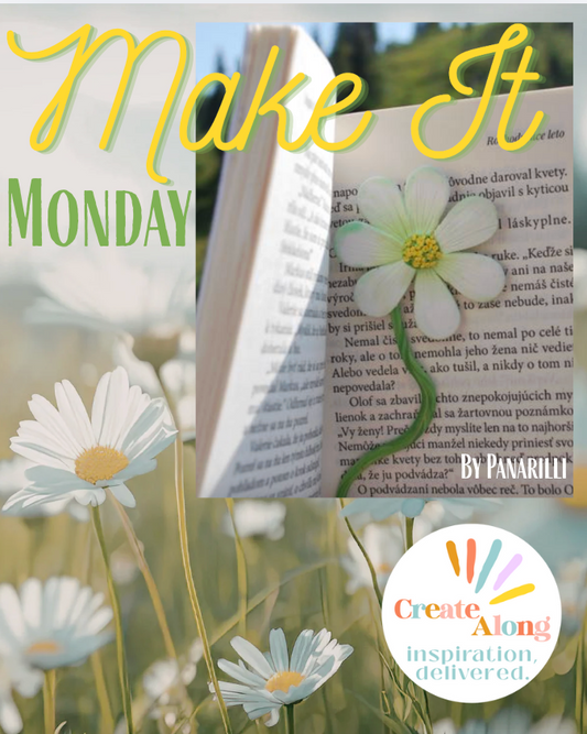 How to Make a Charming Daisy Polymer Clay Bookmark - Make it Monday