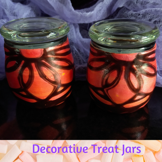 Learn a New Way to use Stencils and Make Decorative Treat Jars Embellished with Polymer Clay