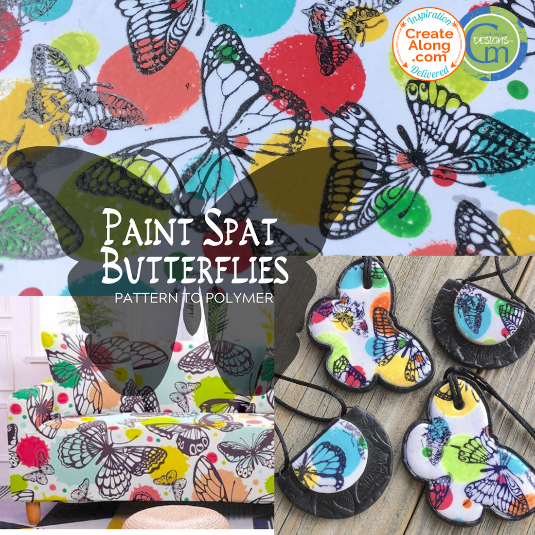 How to make a Butterfly Slab out of Polymer Clay. Quick and easy Tutorial!