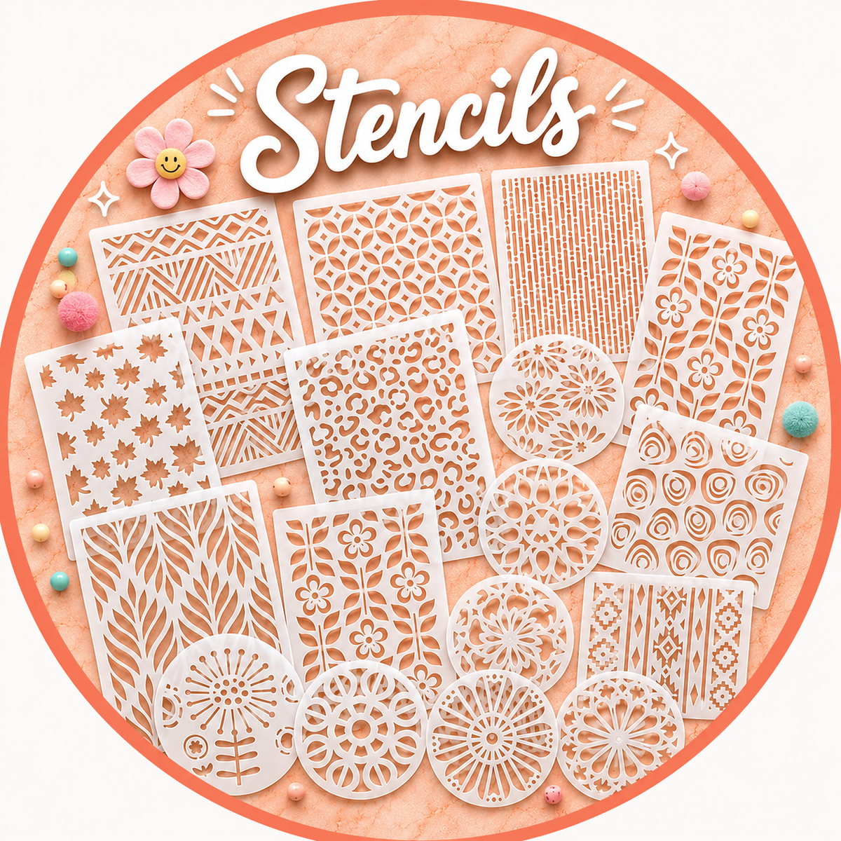 Mylar Stencil Texture Sheets
