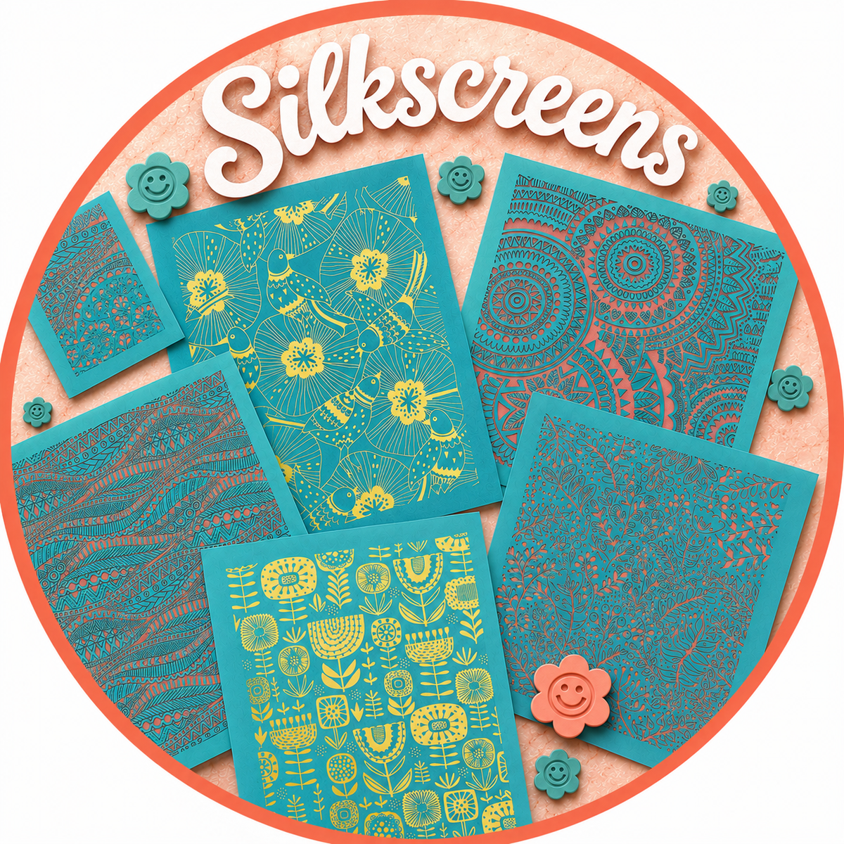 Crafting Silkscreens silk screen patterns
