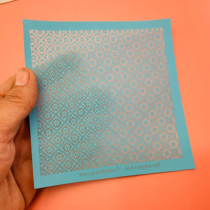 Norwegian Knit Silkscreen for Polymer Clay and Mixed Media Christmas - Create Along 