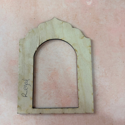 Wood Shrine Niche for mixed media polymer clay