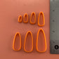 Broad Drop basics polymer clay cutter set of 7 collar