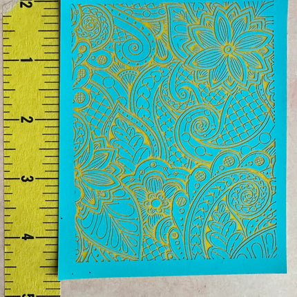 Shadows of Your Love Polymer Clay Silkscreen – Henna-Inspired Floral Pattern - Create Along 