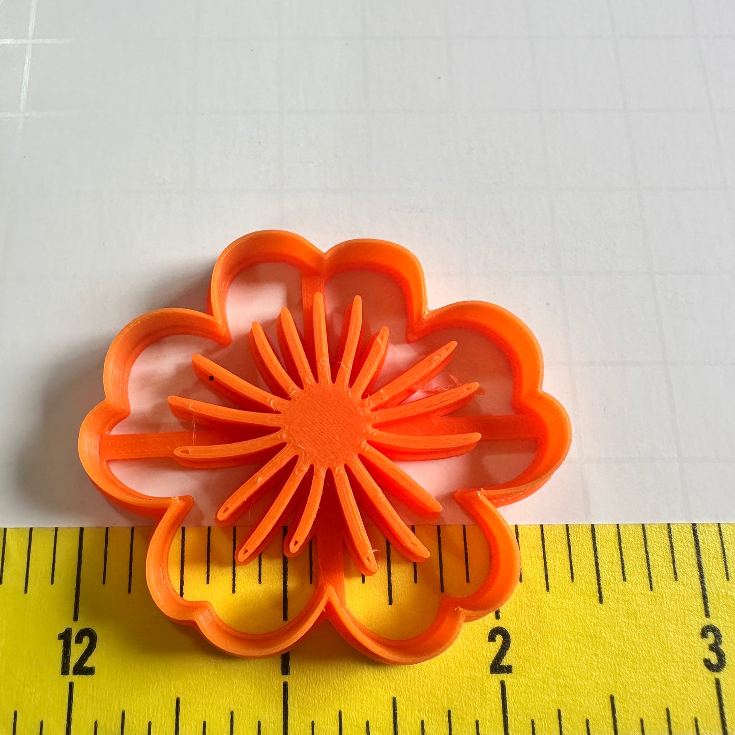 Blossom Impression Cutter | 2” Whimsical Flower Polymer Clay Cutter Brooches & Statement Jewelry