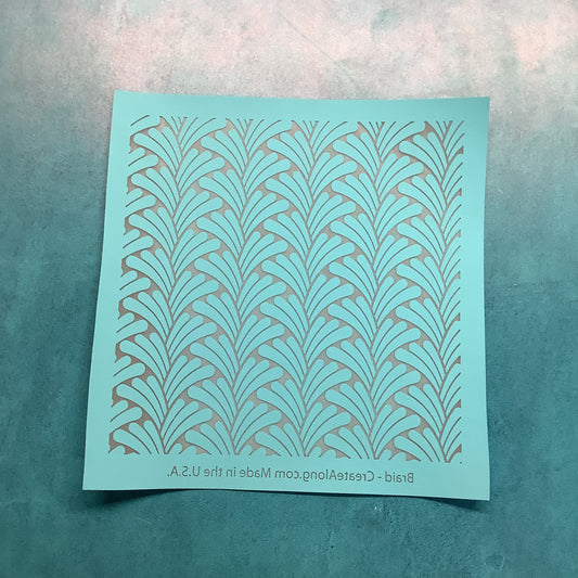 Braid Silkscreen for Polymer Clay and Mixed Media