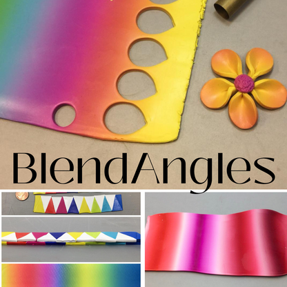 BlendAngles Skinner Ombre Gradient blend clay templates for Pasta Machine - Create Along 