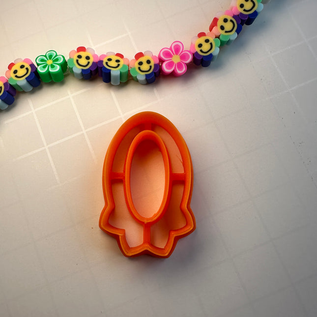 Open Donut Flower Drop Cutter #137 | Polymer Clay Earring Cutter for Floral Statement Jewelry - Create Along 