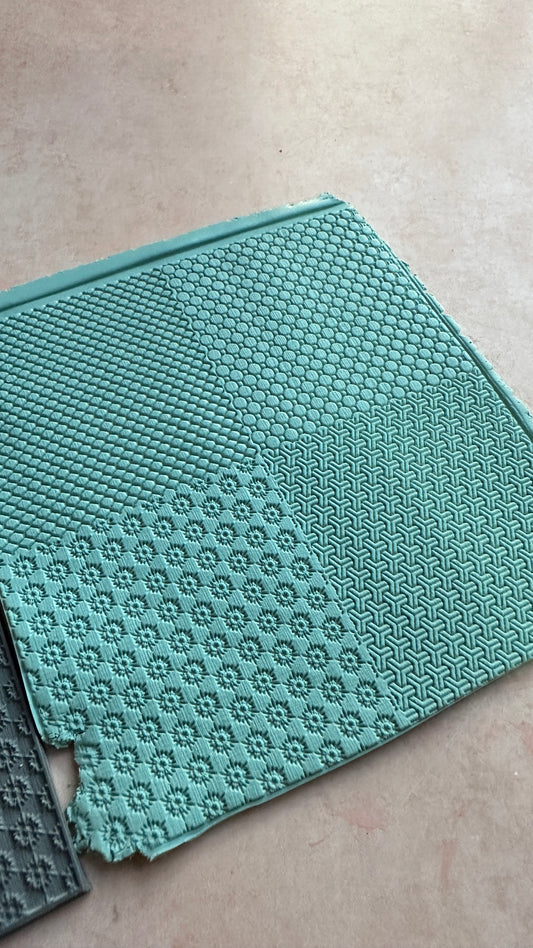 Mini Netting Polymer Clay Rubber Texture Stamp