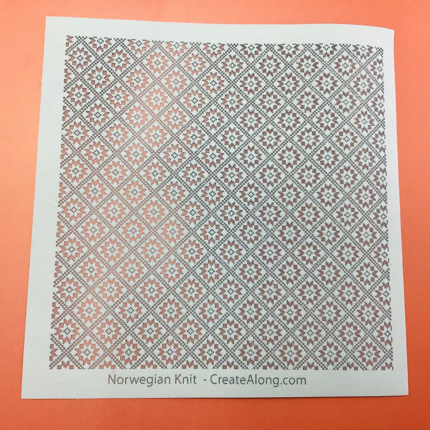 Norwegian Knit Silkscreen for Polymer Clay and Mixed Media