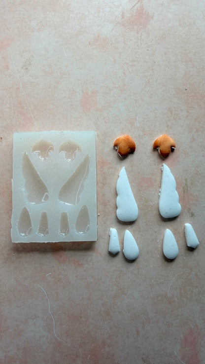 Hummingbird Wings Silicone mold for UV resin liquid polymer clay