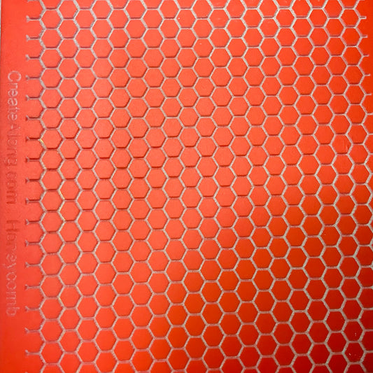 Honeycomb Rubber Stamp Texture Sheet Mat for polymer clay metal clay mixed media art
