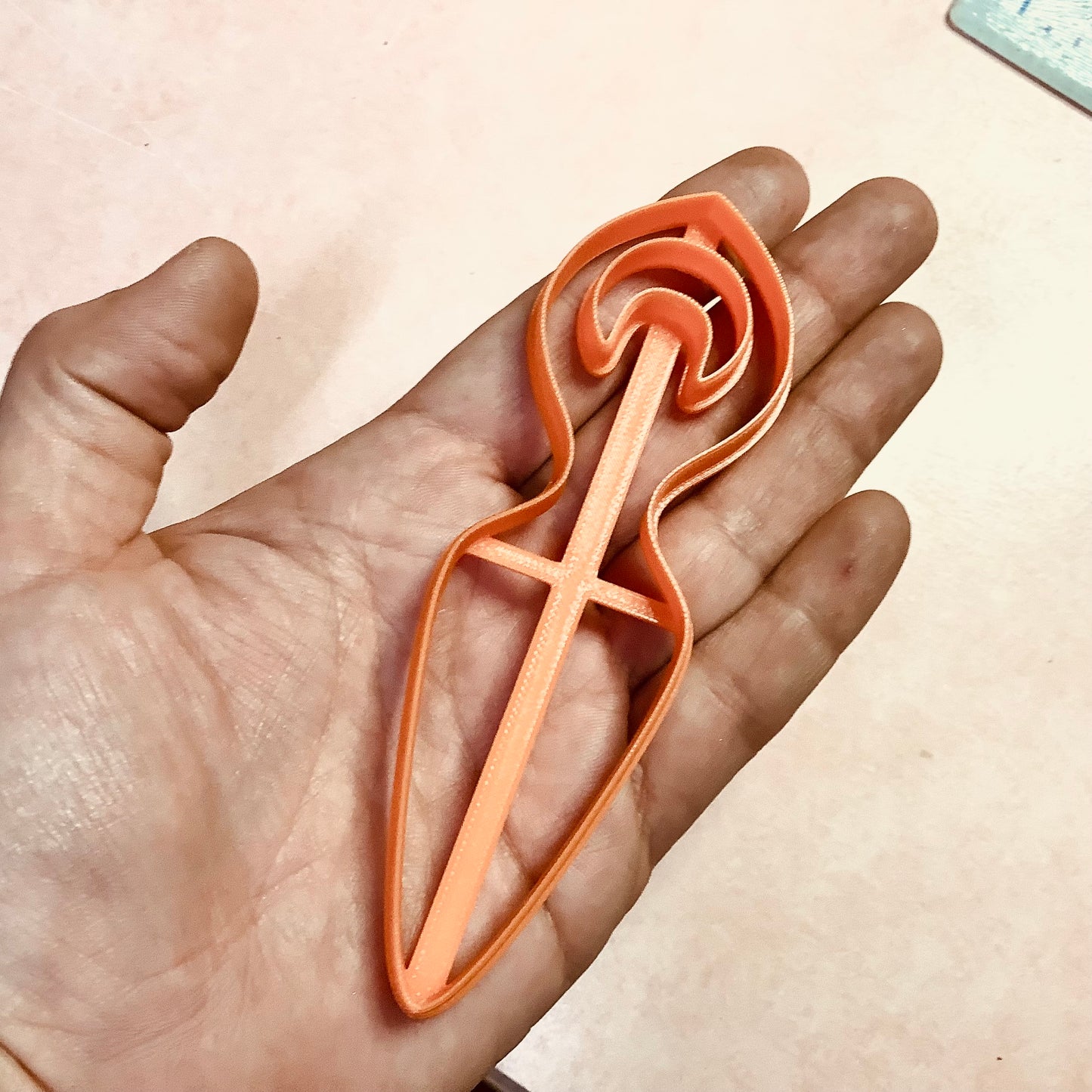 Clay bookmark Cutter Goddess | polymer clay bookmark cutter