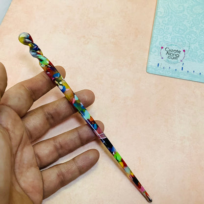 Hair Stick to make bun cover and slide barrettes - Create Along 