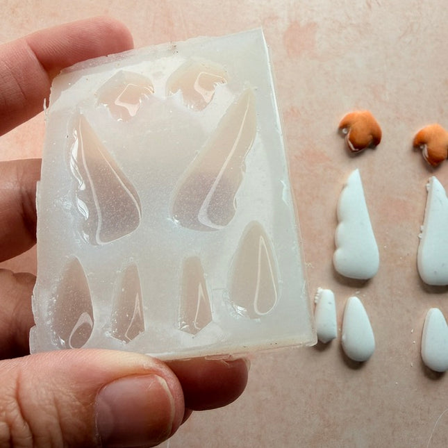 Hummingbird Wings Silicone mold for UV resin liquid polymer clay