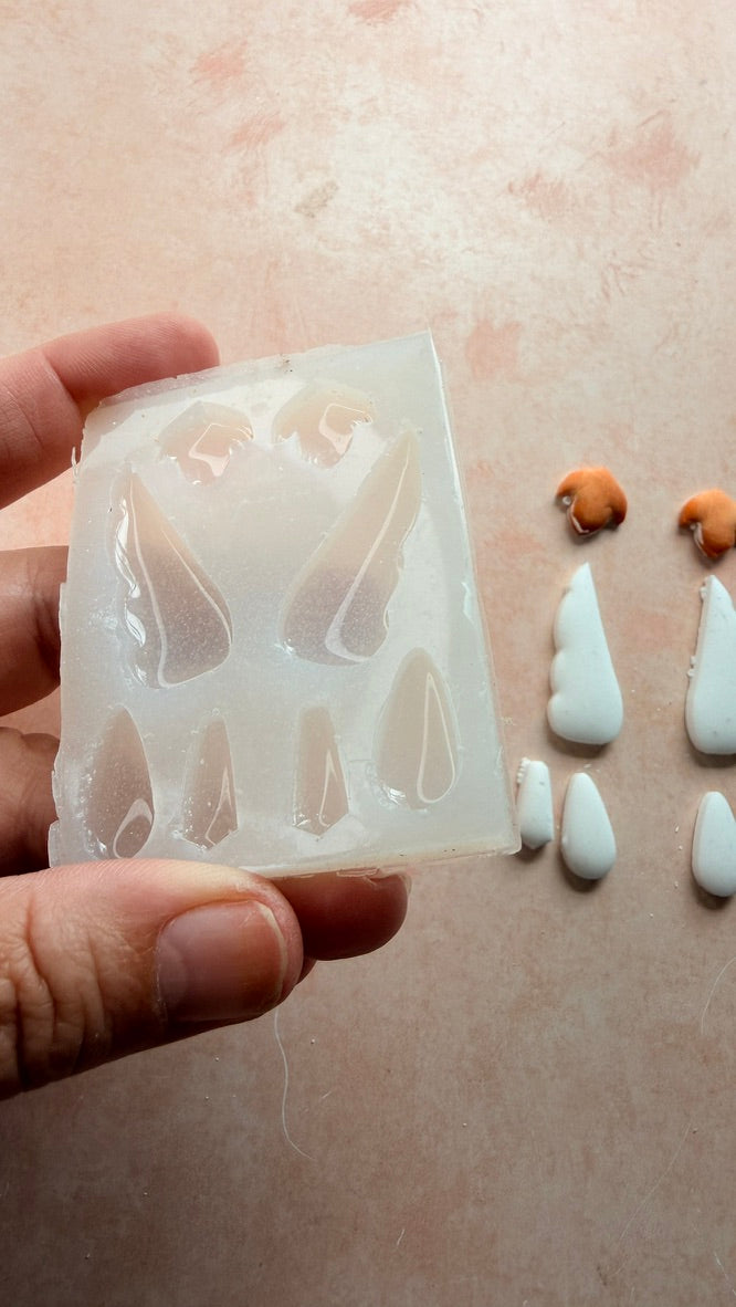 Hummingbird Wings Silicone mold for UV resin liquid polymer clay