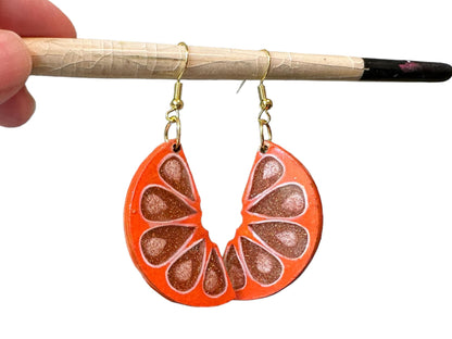 Citrus Slices 4 pairs Earring Components mix and match - Create Along 