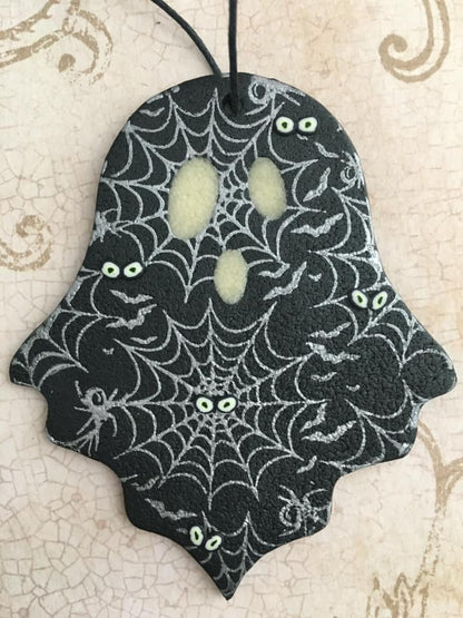 Silk Screen Spider Webs  Stencil for Polymer Clay, Art Jewelry, Mixed Media - Create Along 