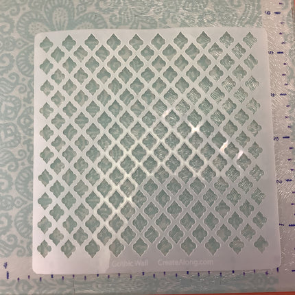 Gothic wall Mylar Stencil texture sheets for polymer clay earrings art jewelry mixed media - Create Along 