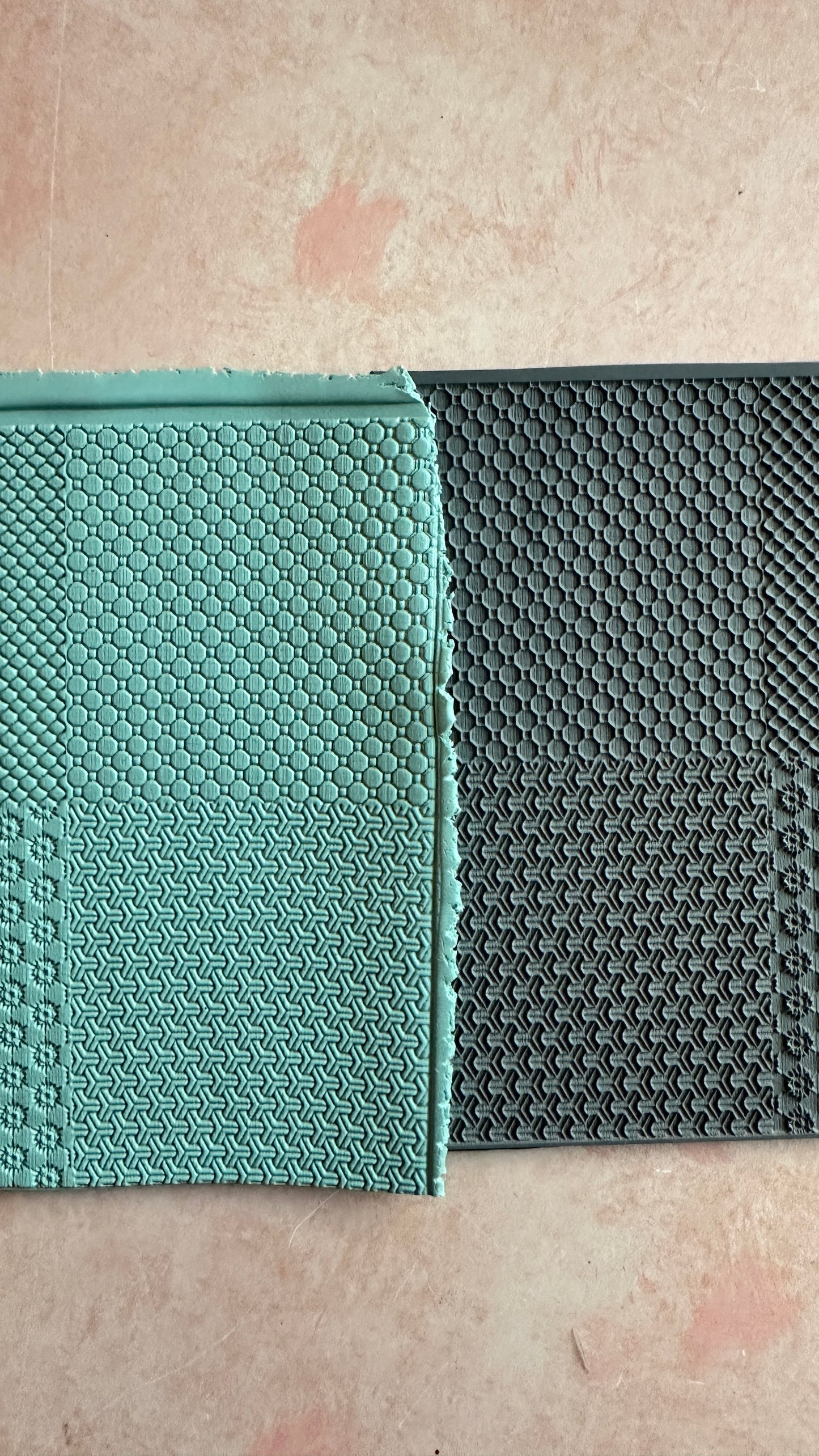 Mini Netting Polymer Clay Rubber Texture Stamp - Create Along 