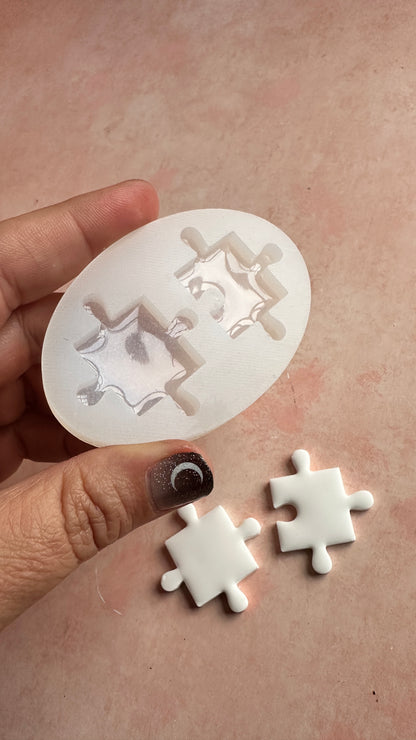 Puzzle Pieces Best Friend Silicone mold - Create Along 