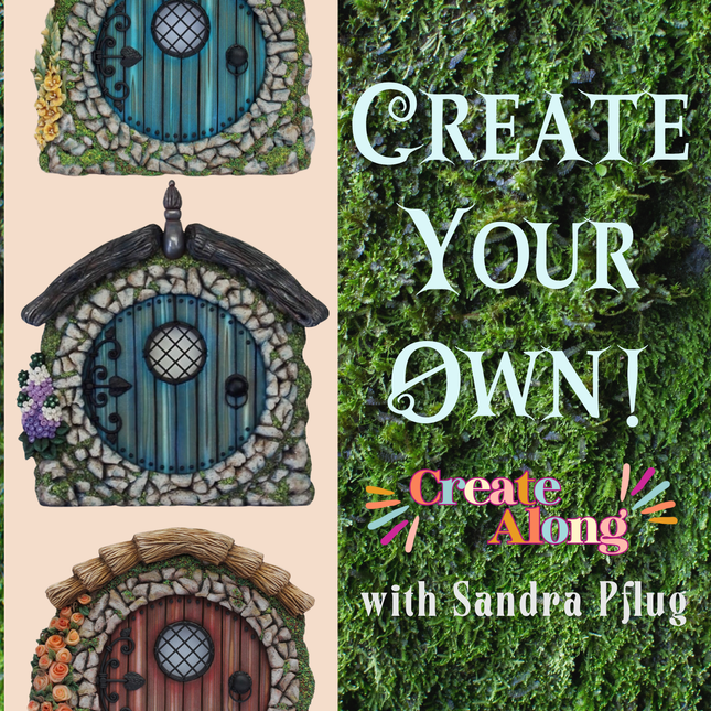 Clay Hobbit Style Fairy Door Online Workshop with Sandra Pflug - Create Along 