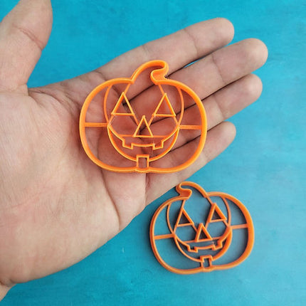 Jack O’Lantern pumpkin Halloween cutter set mirrored pair