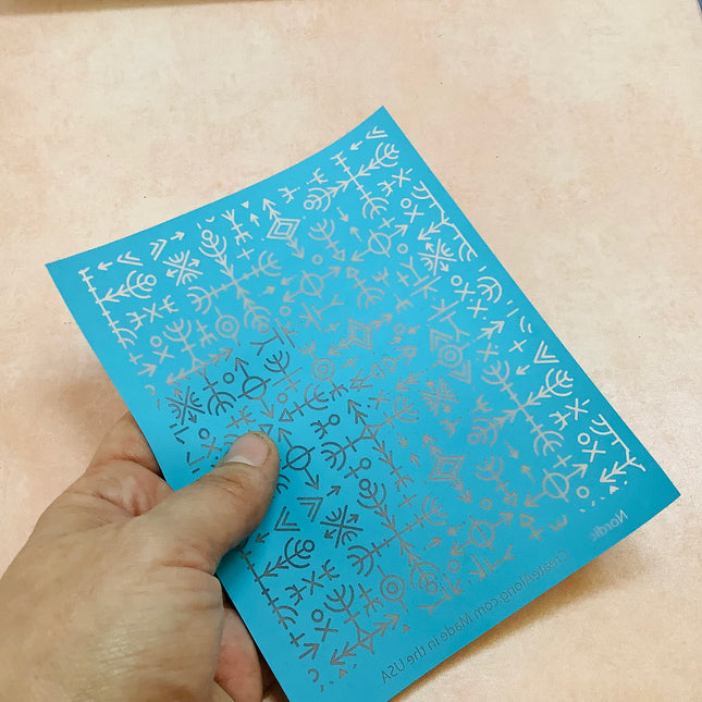 Nordic Silkscreen For Crafting Polymer Clay + Mixed Media - Create Along 