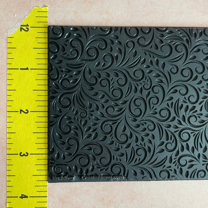 Budding Swirling botanical Rubber Stamp Texture Sheet Mat (medium) - Create Along 