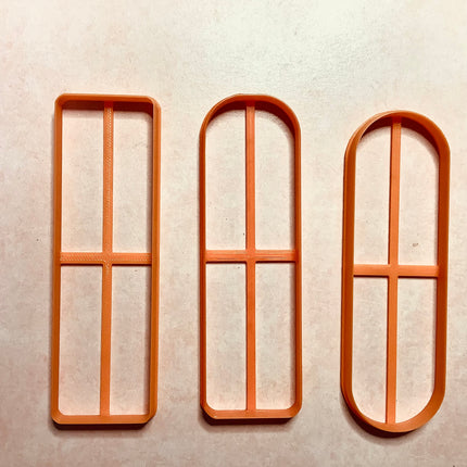 Clay bookmark Cutter oval capsule | polymer clay bookmark cutter - Create Along 