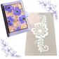 Sandy's Floral Filigree Stencil great for Polymer Clay Art Jewelry Mixed Media Fairy Doors