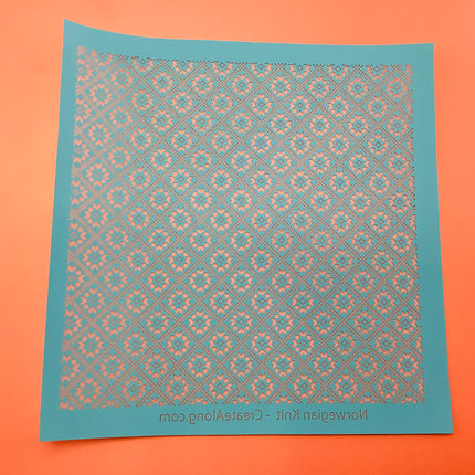 Norwegian Knit Silkscreen for Polymer Clay and Mixed Media Christmas - Create Along 