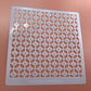 Flower Lattice Mylar Stencil Clay Texture Sheet
