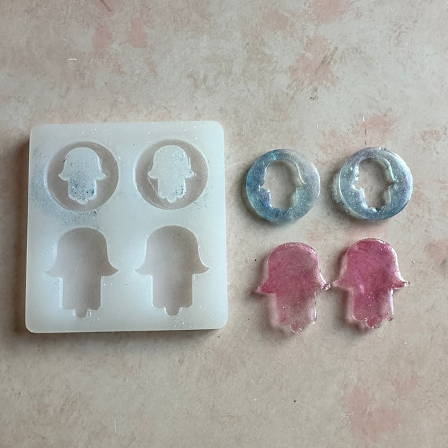 Hamsa Hand of Fatima Blessings Silicone mold - Create Along 